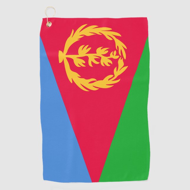 Eritrea Flagge Golf Handtuch (Vorderseite)