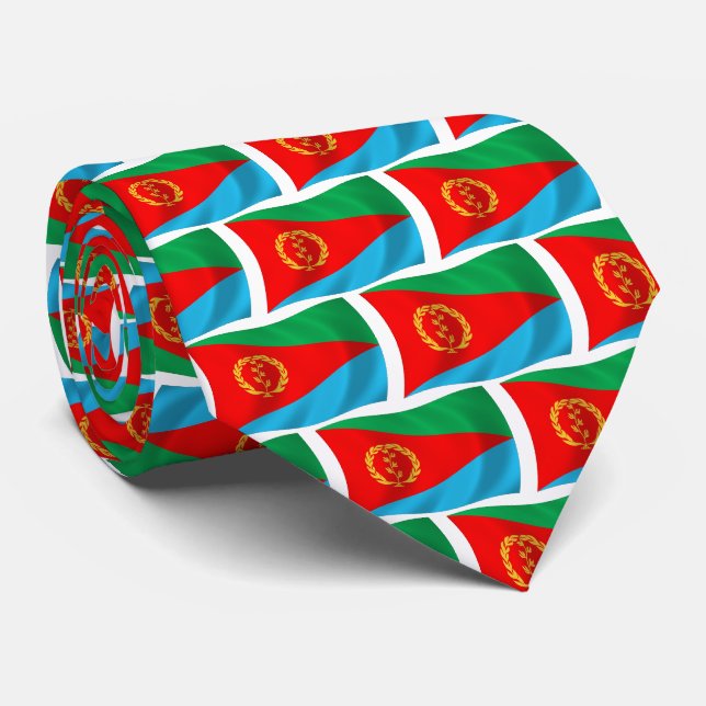 Eritrea-Flagge Krawatte (Gerollt)