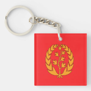 Eritrea-Flagge Schlüsselanhänger