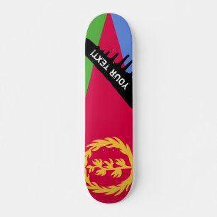 Eritrea-Flagge Skateboard