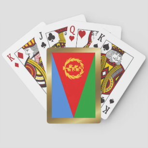 Eritrea-Flagge Spielkarten