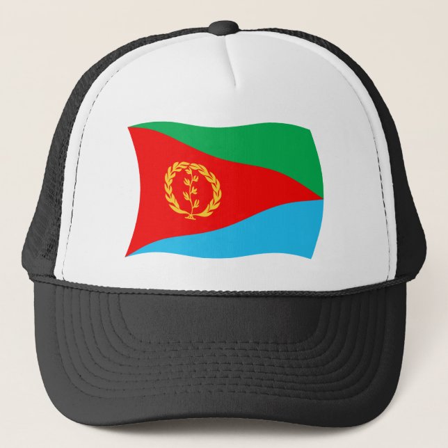 Eritrea-Flaggen-Mütze Truckerkappe (Vorderseite)