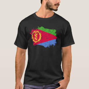Eritrea Flaggengrunge Landesflagge Eritrea T-Shirt