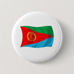 Eritrea-Flaggenknopf Button