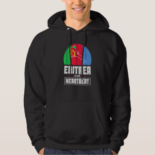 Eritrea ist mein Herzschlag Liebe Eritrea Flaggenp Hoodie