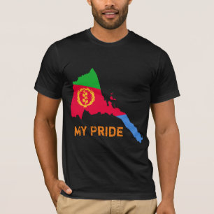 Eritrea ist stolz auf Eritrean Map T - Shirt Desig