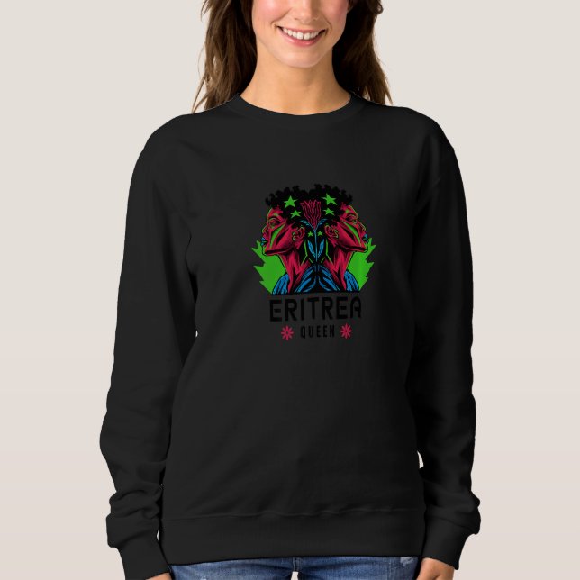 Eritrea Queen East Africa Reggae - Rastafarian Pre Sweatshirt (Vorderseite)
