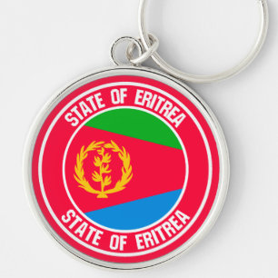 Eritrea-RundEmblem Schlüsselanhänger