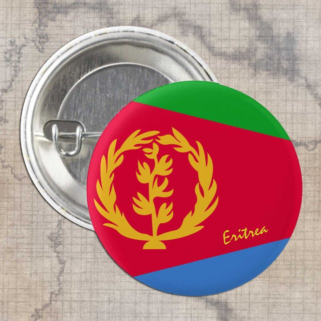 Eritrea-Taste, patriotische eritreische Flaggenmod Button (Von Creator hochgeladen)