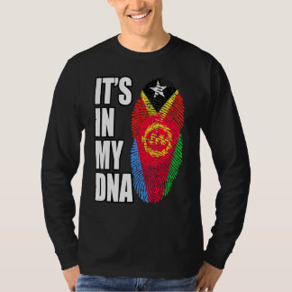 Eritreer und Timorer-Mix-DNA-Fahne T-Shirt