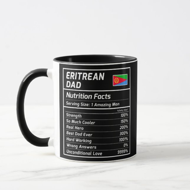 Eritreer Vater Nutrition Fakten Proud Eritrea Tasse (Links)