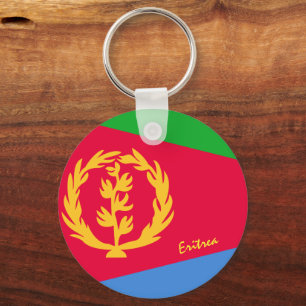 Eritreische Flagge & Eritrea - Urlaub, Patrioten/S Schlüsselanhänger