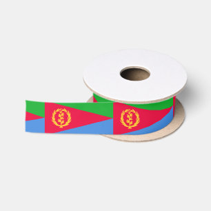 Eritreische Flagge Satinband