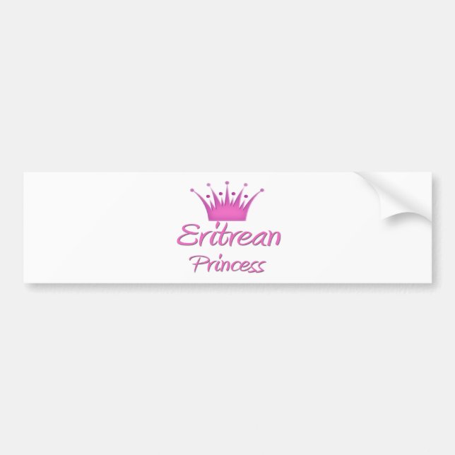 Eritreische Prinzessin Autoaufkleber (Vorne)