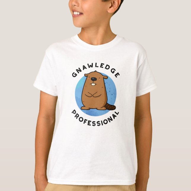 Erkenne Beruflichen Funny Beaver Pub T-Shirt (Vorderseite)