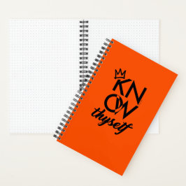 ERKENNE DICH SELBST Taktisches Journal | Int Orang Notizbuch