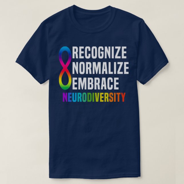 Erkennen der Neurodivergenz von Embrace 2 T-Shirt (Design vorne)