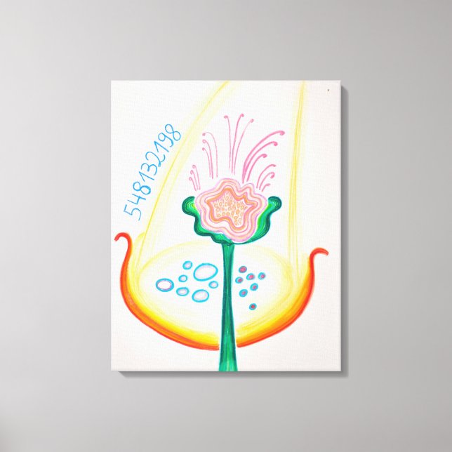 Erkennen Sie die Blume Ihres Lebens Leinwanddruck (Vorderseite)