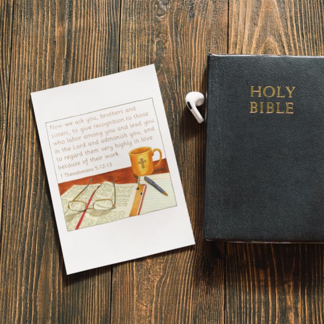 Erkennungs-Pastor-Wertungskarte geben Dankeskarte (Von Creator hochgeladen)