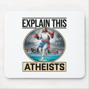Erkläre diesen Atheisten Jesus-Boxhandschuhe Lusti Mousepad