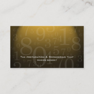 Erklären - Buchhaltungs-Visitenkarte-Gold Visitenkarte