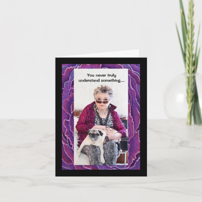 Erklären Sie das Ihrer Großmutter-Grußkarte Karte (Vorderseite)