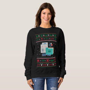 Erklärende hässliche Weihnachtsstrickjacke Sweatshirt
