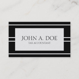 Erklärender Buchhalter PlatinumBlack Buchhalter Visitenkarte