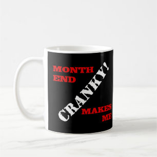 Erklärenu. Finanzmonatsende-Zustimmungs-Briefmark Kaffeetasse