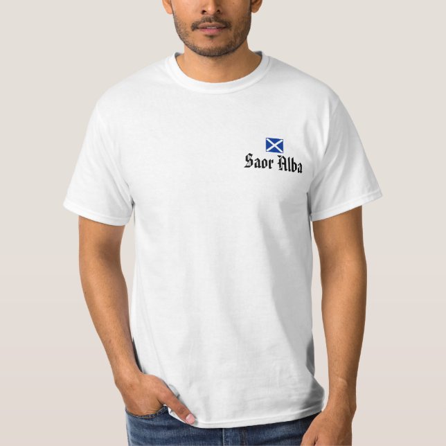 Erklärung Arbroath des schottischen T-Shirt (Vorderseite)