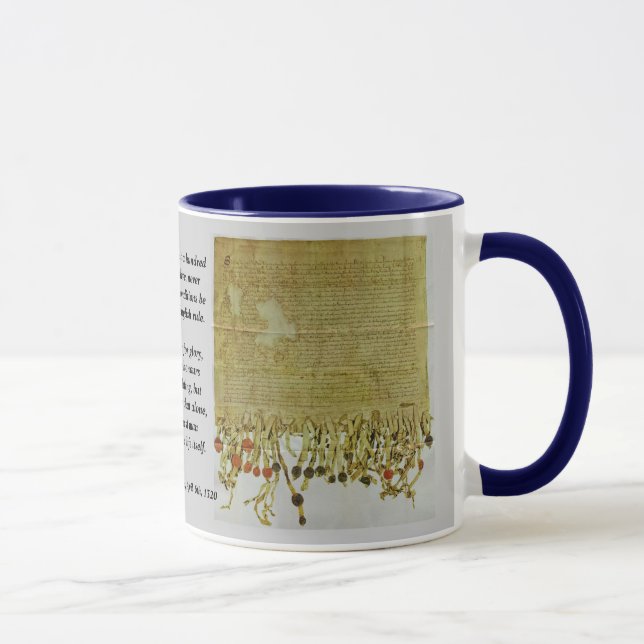 Erklärung der Arbroath Geschenk-Tasse Tasse (Rechts)