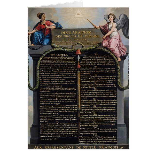 Erklärung der Rechte des Mannes und des Bürgers (Vorne)