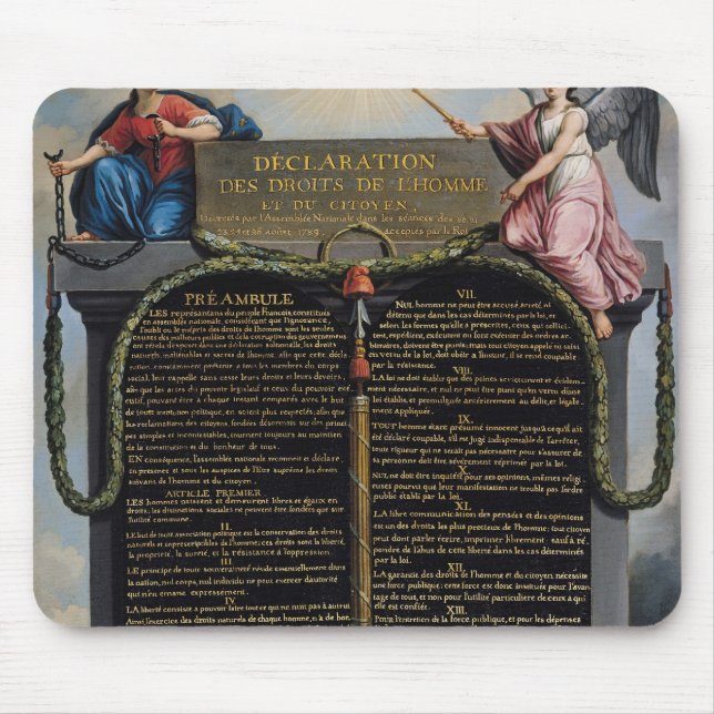 Erklärung der Rechte des Mannes und des Bürgers Mousepad (Vorne)