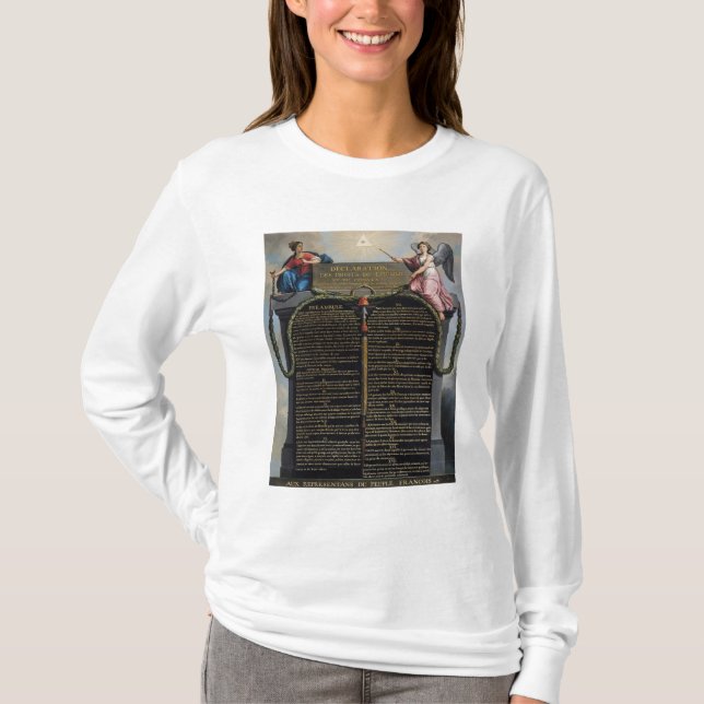 Erklärung der Rechte des Mannes und des Bürgers T-Shirt (Vorderseite)