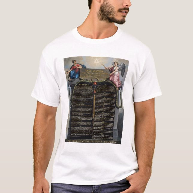 Erklärung der Rechte des Mannes und des Bürgers T-Shirt (Vorderseite)
