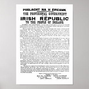 Erklärung Irlands von 1916 Poster