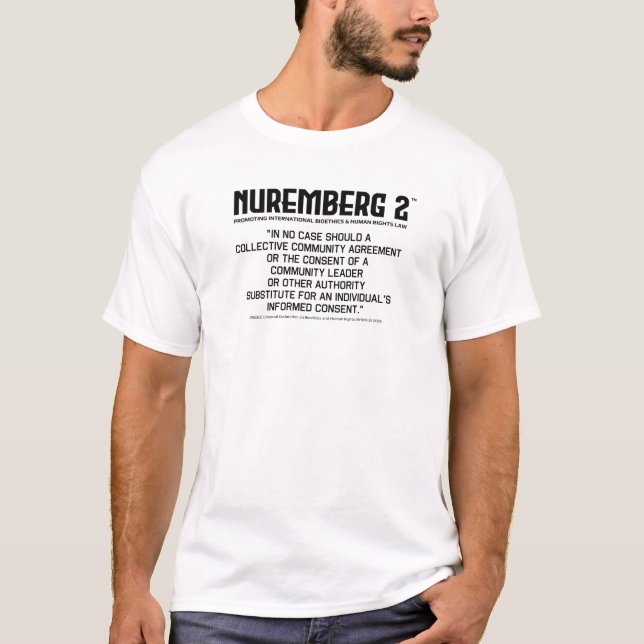 Erklärung über Bioethik und Menschenrechte 2005 A. T-Shirt (Vorderseite)
