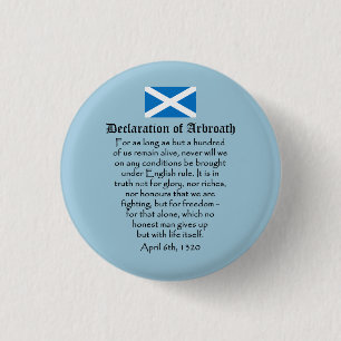 Erklärung von Arbroath Scottish-Unabhängigkeit Button