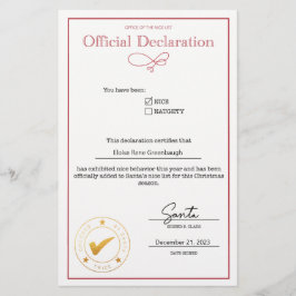 Erklärung von Santa Nice