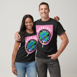 Erklärung zum Klimawandel: Lollipop-Earth-Warnunge T-Shirt