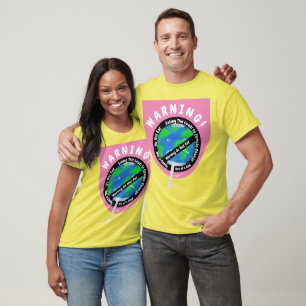 Erklärung zum Klimawandel: Lollipop-Earth-Warnunge T-Shirt