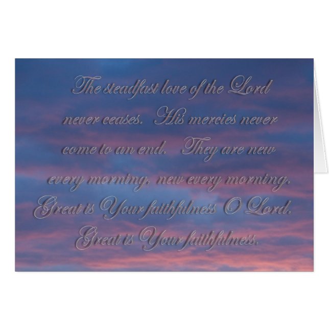 Erklärungen 3:22 Die standhafte Liebe des Herrn (Vorderseite (Horizontal))