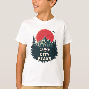Erklimmen Sie die Stadtgipfel – Mountaineer Advent T-Shirt