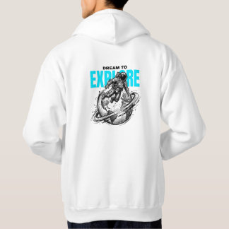 ERKUNDE Astronauten-T-Shirt-Grafik | Weltraumforsc Hoodie