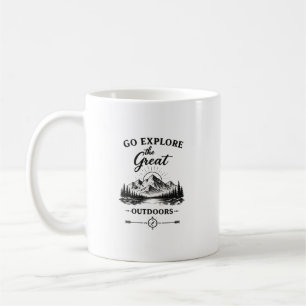 Erkunde die große Natur - Bergtasse Kaffeetasse