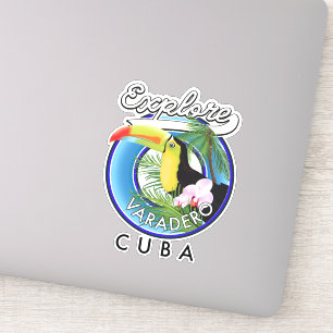 Erkunden Sie das Reise-Logo von Varadero Kuba Aufkleber