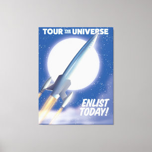 Erkunden Sie das Universum! Melden Sie sich heute Leinwanddruck