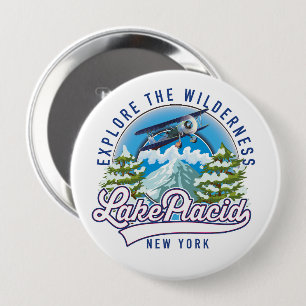 Erkunden Sie die Wildnis, den See ruhig Button