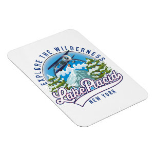 Erkunden Sie die Wildnis, den See ruhig Magnet