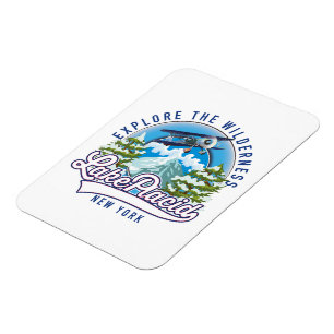 Erkunden Sie die Wildnis, Lake Placid Magnet